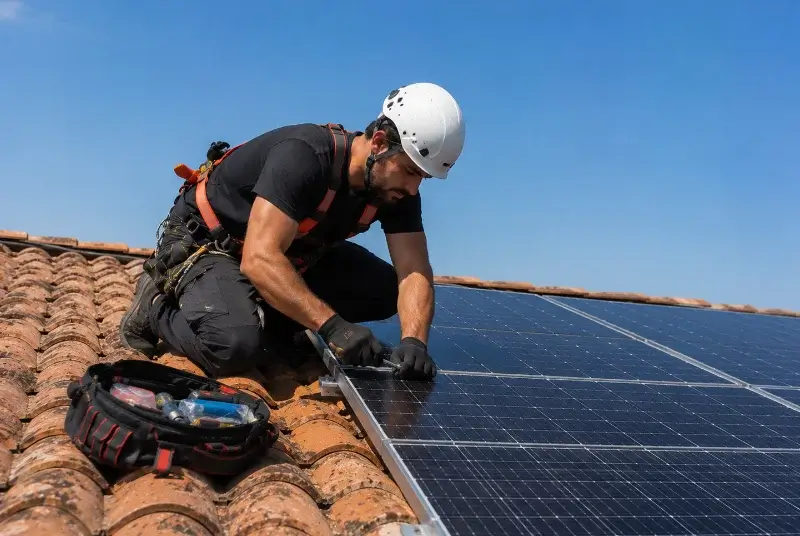 Maintenance et monitoring de panneaux solaires à Brech