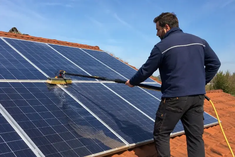 Nettoyage et entretien de panneaux solaires à Brech